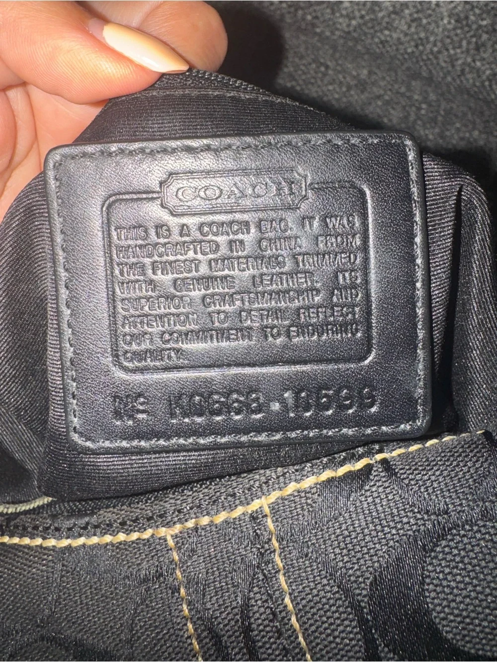 Vintage  Coach Soho Signature Jacquard Hobo bag.